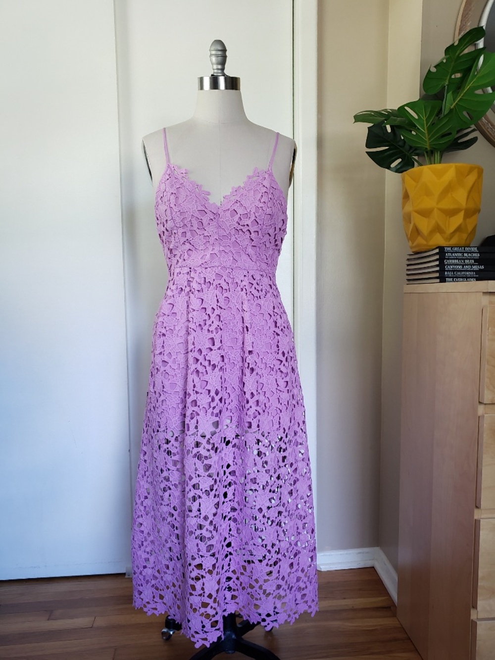 Be Unforgettable Lavender Lace Dress Size Medium